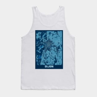 Dijon - France Peace City Map Tank Top